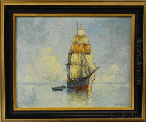 The Calm Oil Painting by Arthur Vidal Diehl