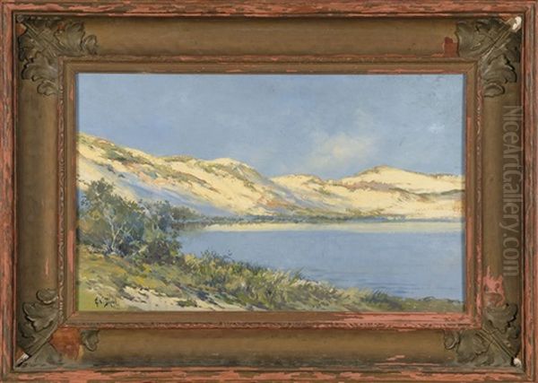 Cape Cod Dunes, Likely Provincetown Oil Painting by Arthur Vidal Diehl