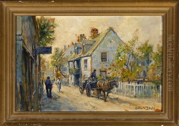 The Oldest House In St. Augustine, Fla Oil Painting by Arthur Vidal Diehl