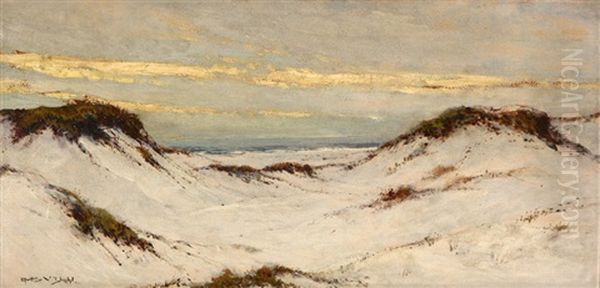 Sunset On The Dunes Oil Painting by Arthur Vidal Diehl