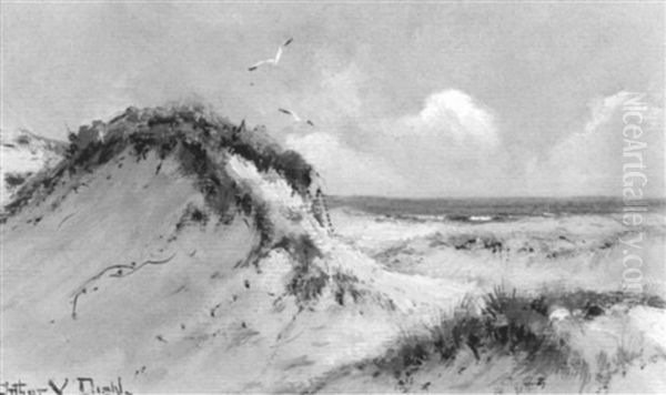 Coastal Dunes Oil Painting by Arthur Vidal Diehl