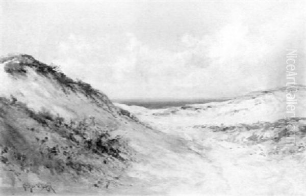 Dunes By The Sea Oil Painting by Arthur Vidal Diehl