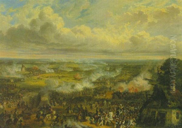 Szene Aus Den Napoleonischen Kriegen Oil Painting by Hugo Von Diehl