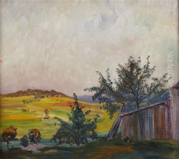 Doppelbild Landschaft Oil Painting by Hanns Diehl-Wallendorf