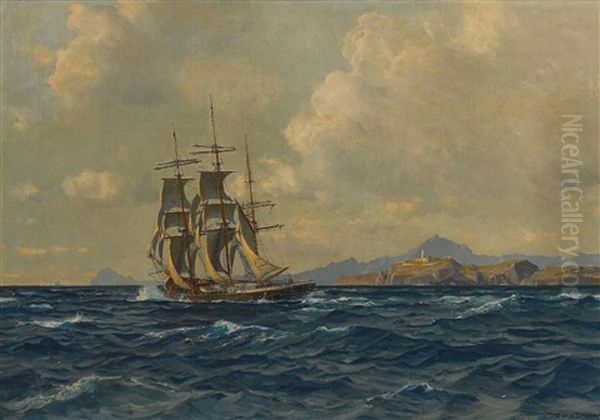 Kleinasiatische Kuste Oil Painting by Michael Zeno Diemer