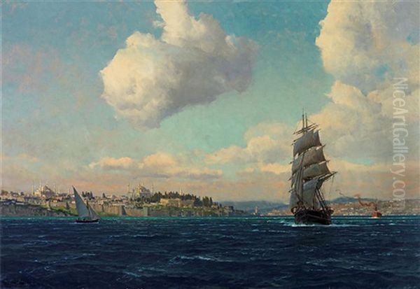 Istanbul Oil Painting by Michael Zeno Diemer