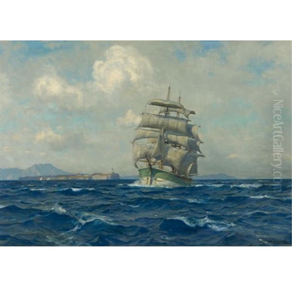 Off A Headland Oil Painting by Michael Zeno Diemer