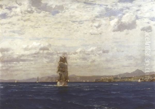 Vue D'izmir Oil Painting by Michael Zeno Diemer