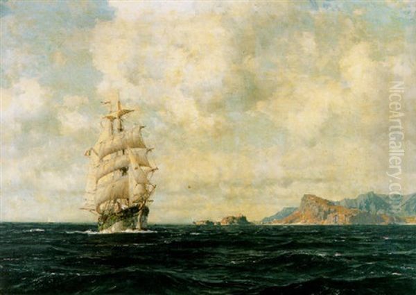 Off The Aegean Islands Oil Painting by Michael Zeno Diemer