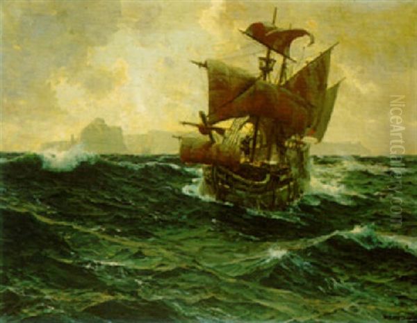 Choppy Seas Oil Painting by Michael Zeno Diemer