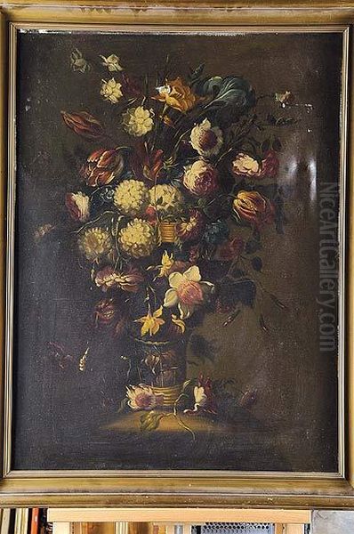 Bodegon De Flores Oil Painting by Arellano