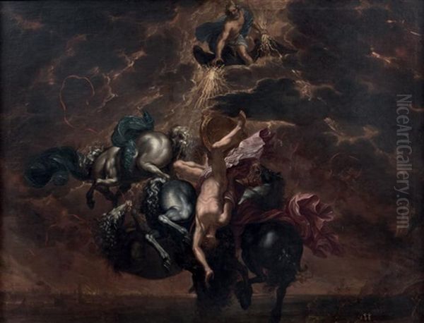 La Chute De Phaeton Oil Painting by Abraham van Diepenbeeck