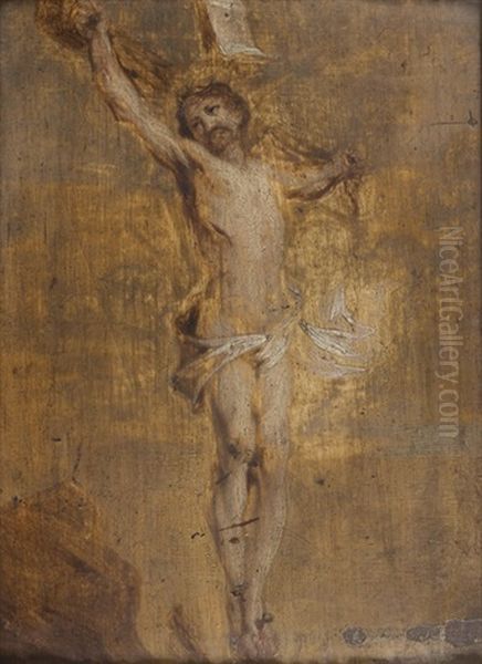 Le Christ En Croix Oil Painting by Abraham van Diepenbeeck