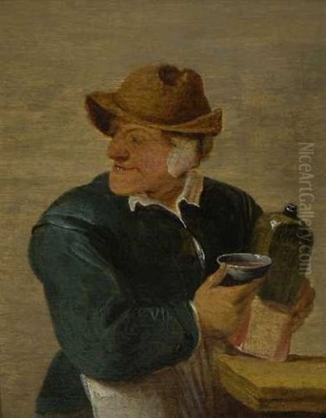 Der Frohliche Trinker by Abraham Diepraam