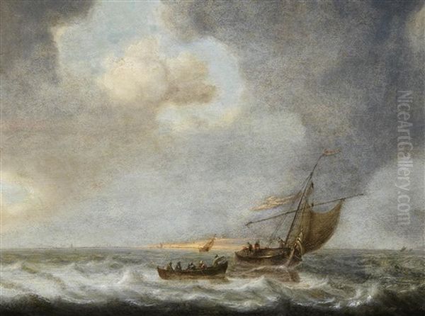 Marine Oil Painting by Jeronymus Van Diest