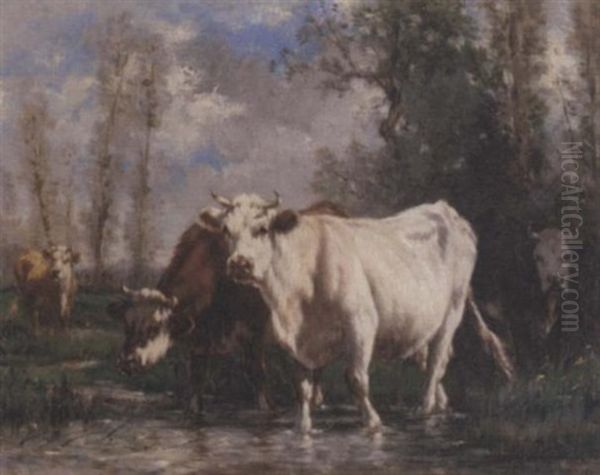 Normandy Pasture Oil Painting by Marie Dieterle