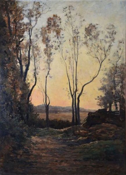 Oree De Bois Au Crepuscule Oil Painting by Pierre Georges Dieterle