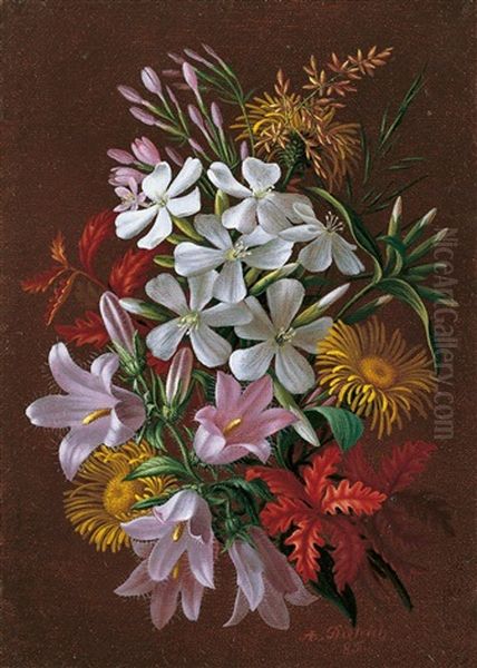 Blumenstillleben Oil Painting by Adelheid Dietrich