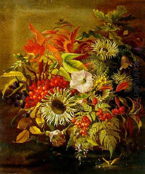 Flowers Oil Painting by Adelheid Dietrich