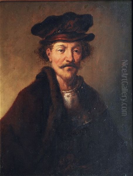 Portrait Of A Nobleman Oil Painting by Christian Wilhelm Ernst Dietrich