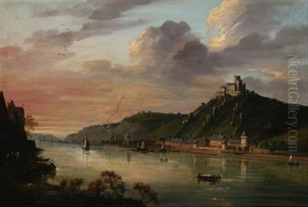 Ansicht Von Rheinbach Oil Painting by Jakob Diezler