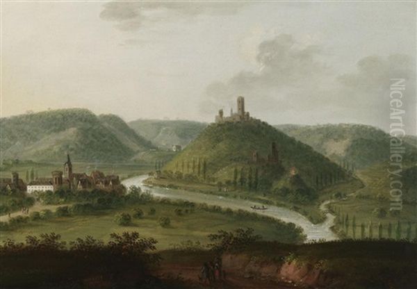 Nassau An Der Lahn Oil Painting by Jakob Diezler