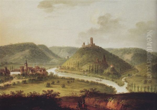 Blick Auf Nassau An Der Lahn Oil Painting by Jakob Diezler