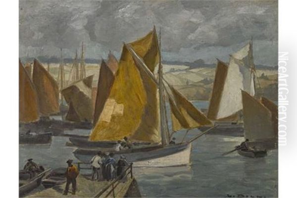 Thun-fischer Bretagne Oil Painting by Ludwig Dill