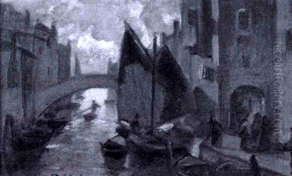 Chioggia, Italy Oil Painting by Ludwig Dill