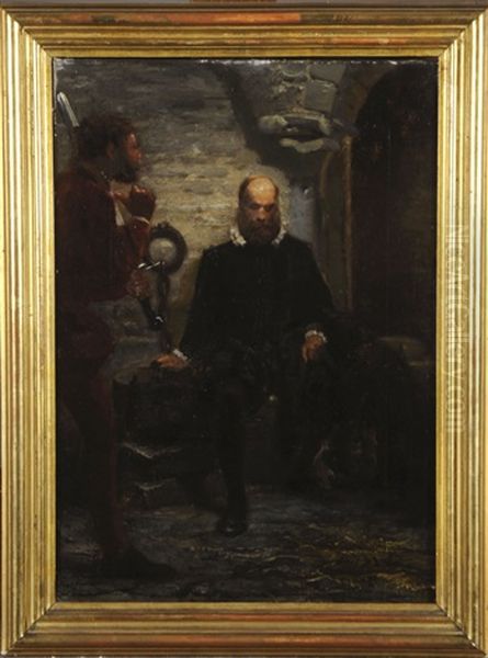 Le Prisonnier Oil Painting by Adolf Alexander Dillens