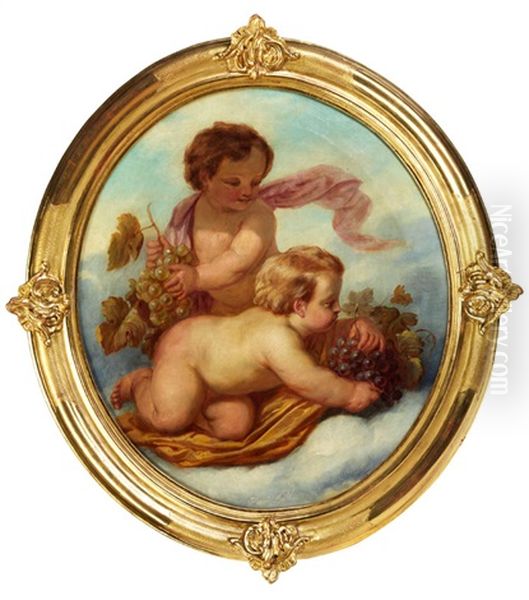 Allegorie Des Herbstes Oil Painting by Hendrick Joseph Dillens