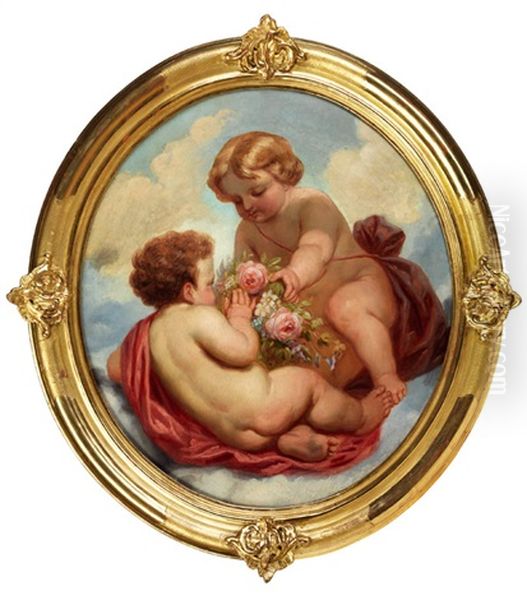 Allegorie Des Sommers Oil Painting by Hendrick Joseph Dillens