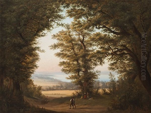 Landscape Oil Painting by Georg Maximilian Johann Von Dillis