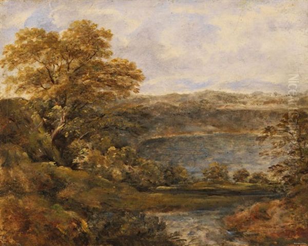 Der Nemisee Oil Painting by Georg Maximilian Johann Von Dillis