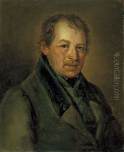 Portrat Josef Kirchmaier Oil Painting by Georg Maximilian Johann Von Dillis