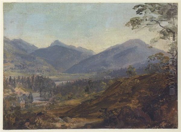 Das Inntal Oil Painting by Georg Maximilian Johann Von Dillis