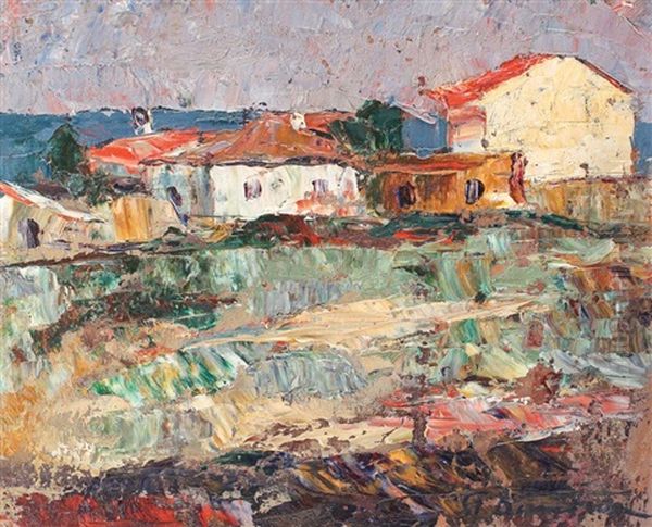 Case La Mangalia Oil Painting by Stefan Dimitrescu