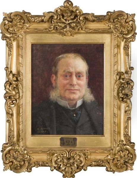 Portrait De Charles Albert Antoine Cornille, Verificateur Des Douanes, Beau-pere De Jeanne Dinet, La Soeur De L