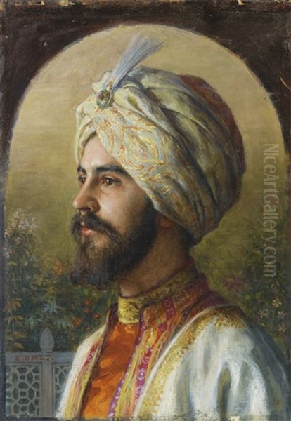 Portrait Presume D'emmanuel Gonse En Costume Oriental Oil Painting by Alphonse Etienne Dinet