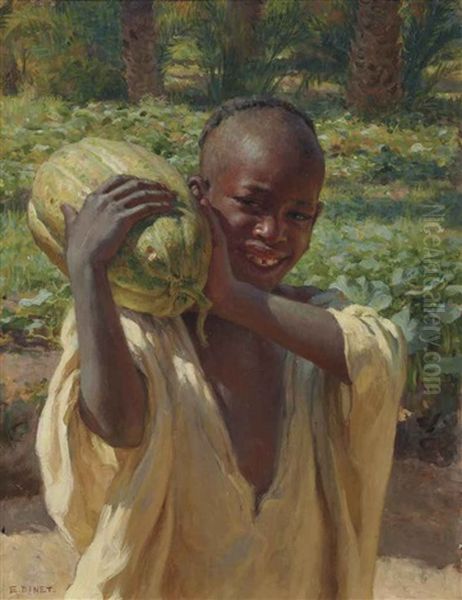 Le Petit Fellah Oil Painting by Alphonse Etienne Dinet