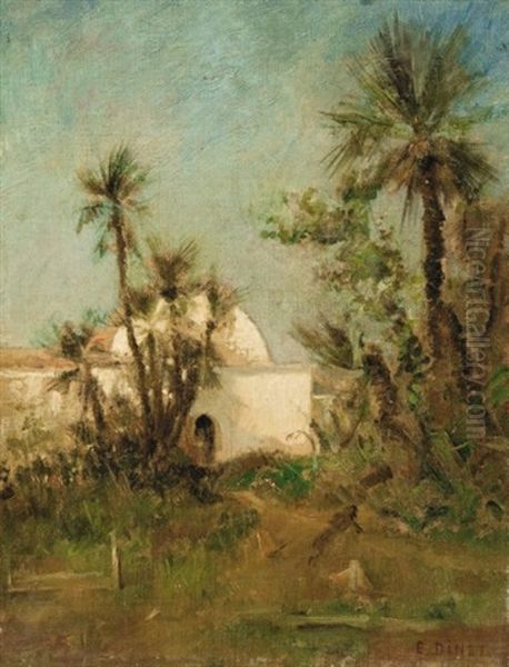 Le Kouba De Dinet A Bou Saad Oil Painting by Alphonse Etienne Dinet