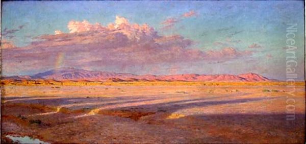 Ahmar-khraddou (la Montagne Rose) Oil Painting by Alphonse Etienne Dinet