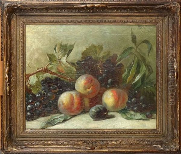 Nature Morte Aux Fruits Oil Painting by Louis Marie Hippolyte Dingemans