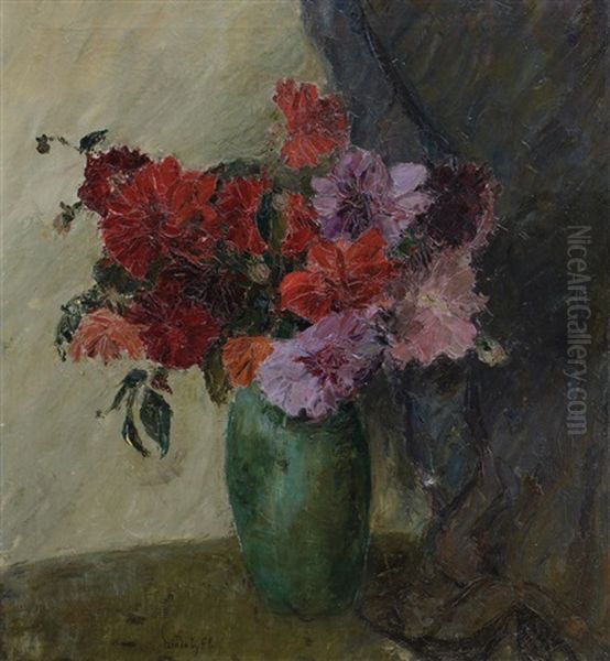 Vaso Di Fiori Oil Painting by Francesco Paolo Diodati