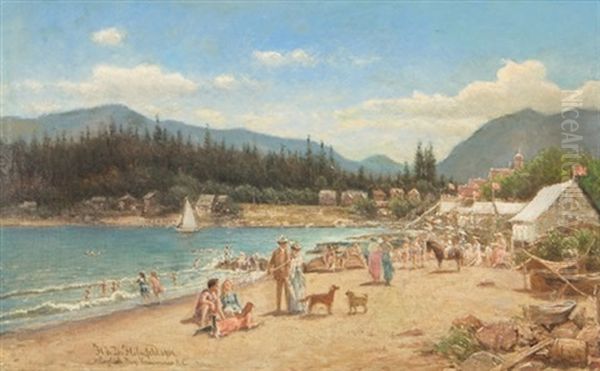 English Bay, Vancouver, Bc Oil Painting by Helmuth Dirckinck-Holmfeld