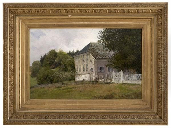 The Old Judge's Estate In Drobak Oil Painting by Karl Edvard Diriks