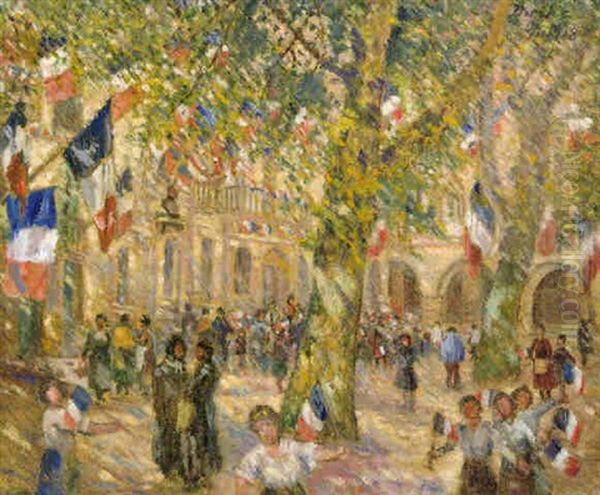 Armistice Day Oil Painting by Karl Edvard Diriks