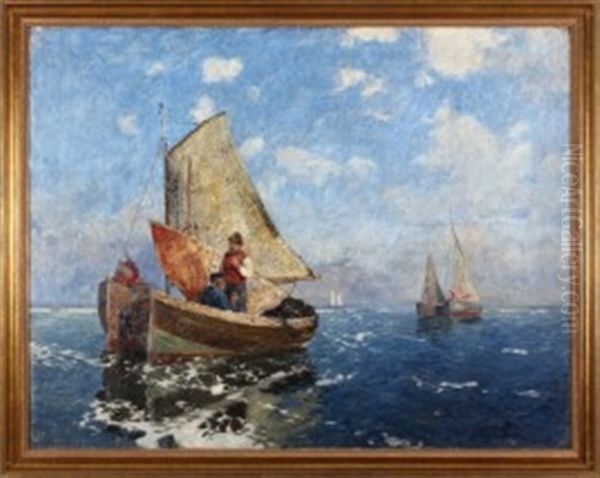 Windstill Oil Painting by Andreas Dirks