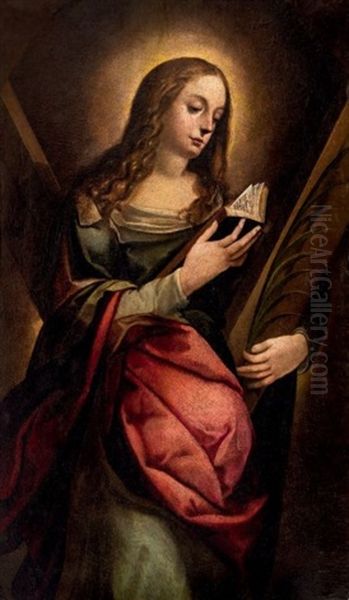 Sainte Julie Oil Painting by Giovanni Battista (lo Zoppo di Lugano) Discepoli