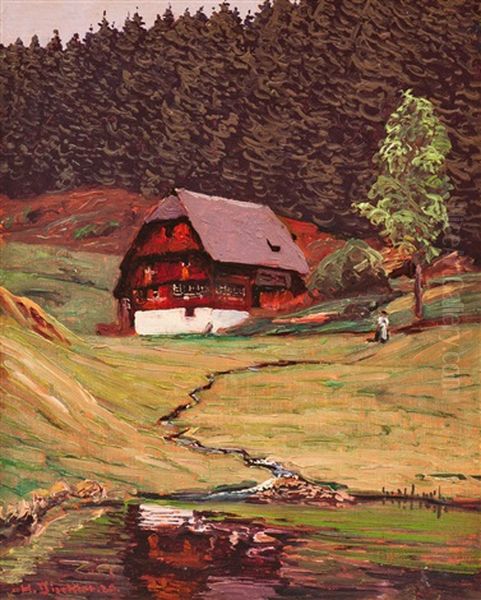 Im Wolfsgrund Oil Painting by Hermann Dischler